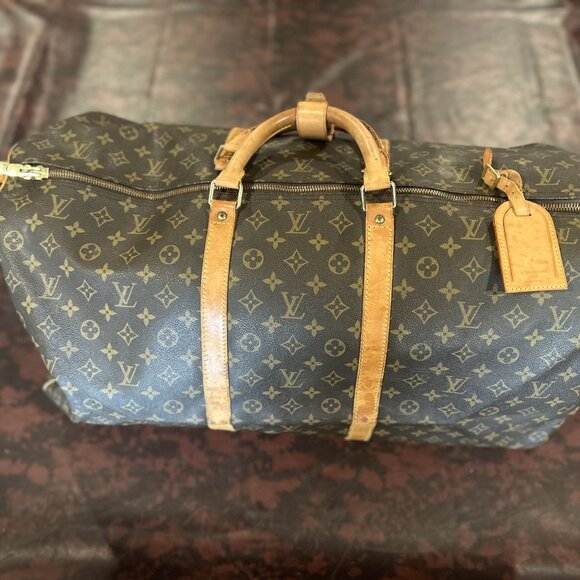 Louis Vuitton Keepal 60 Monogram Leather Duffle Bag Authentic - Picture 2 of 7